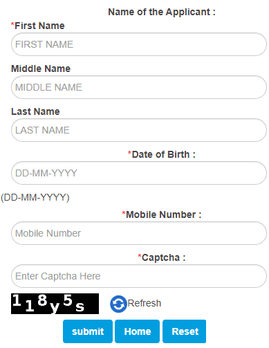 check driving licence number by name date of birth mobile number