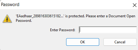Aadhar PDF Password