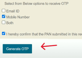 NSDL Pan Card OTP Verification